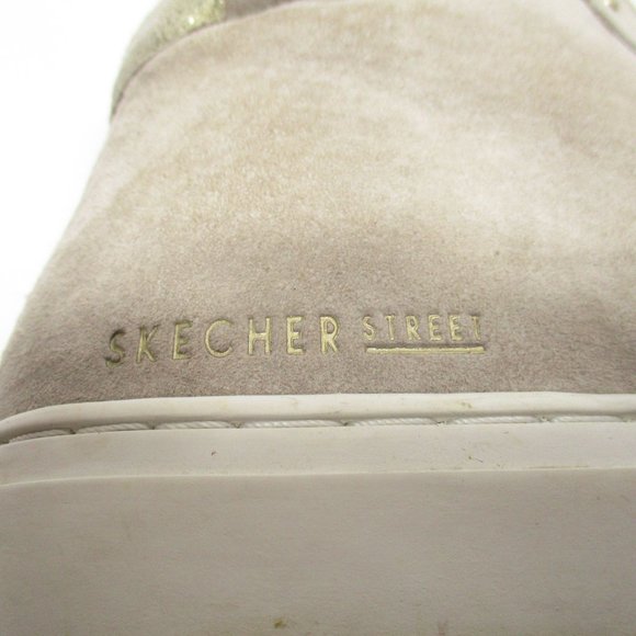 Skechers Side Street Women's Suade Boots Shoes Beige Size 8 - Picture 7 of 11